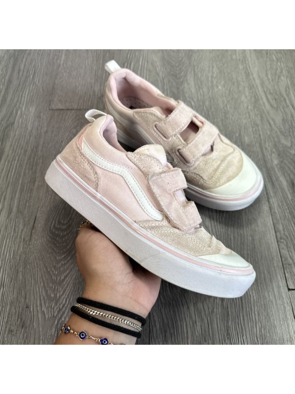 Vans Youth Off The Wall COMFYCUSH NEW SKOOL V Shoes Pink Size 3Y